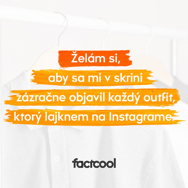 Social media vizuál Factcool so želaním o outfitoch